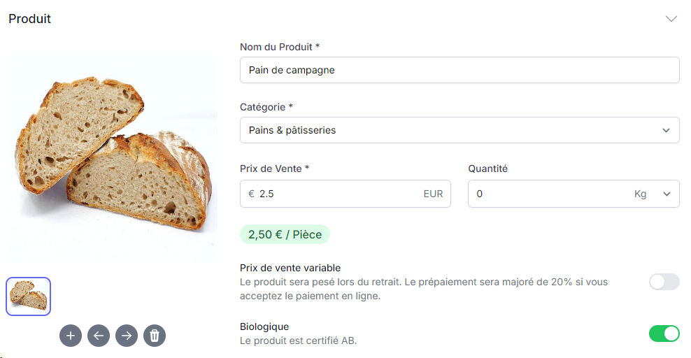 Buzug Produit Pain