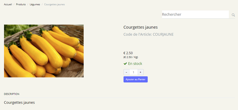 Fiche produits